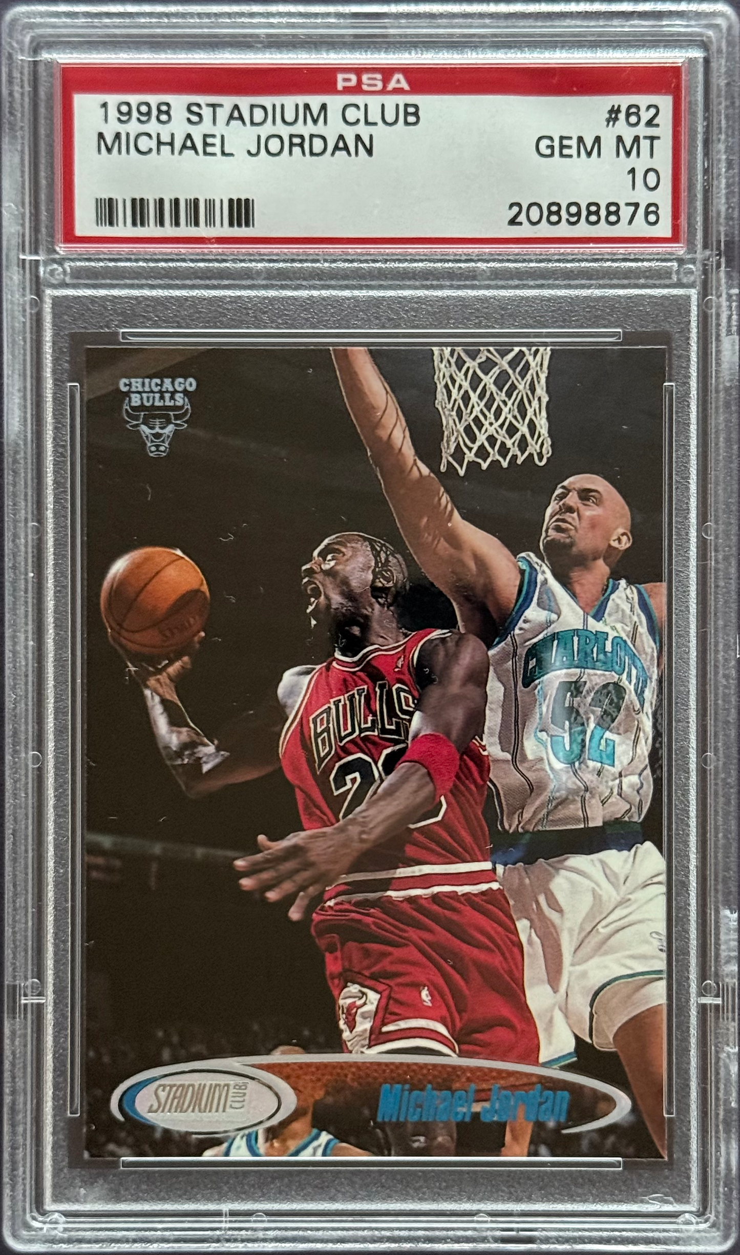 1998 Stadium Club Michael Jordan #62 PSA 10 – Downright Cards 1998 Stadium Club Michael Jordan #62 PSA 10 – Downright Cards