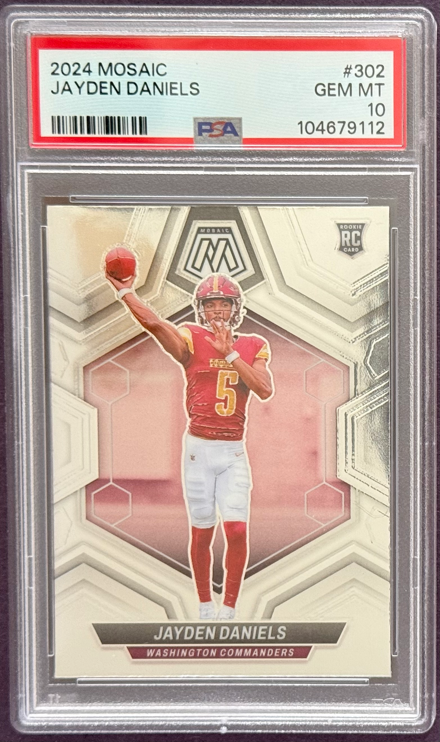 2024 Mosaic Jayden Daniels #302 PSA 10