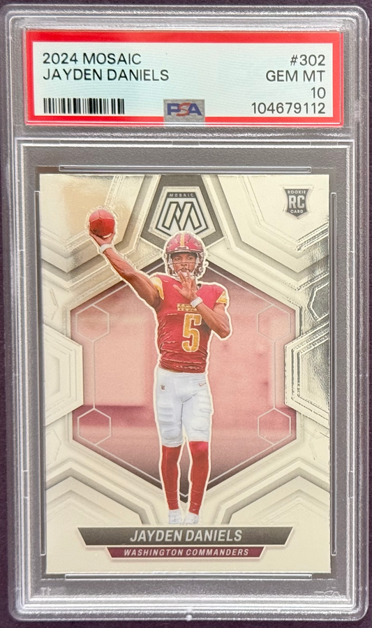 2024 Mosaic Jayden Daniels #302 PSA 10